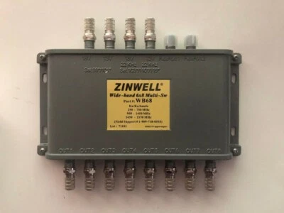 ZINWELL WB68 Wide-band 6x8 Multi-Switch for Ka/Ku Dish Antenna with 12 Connector - Image 1 of 4