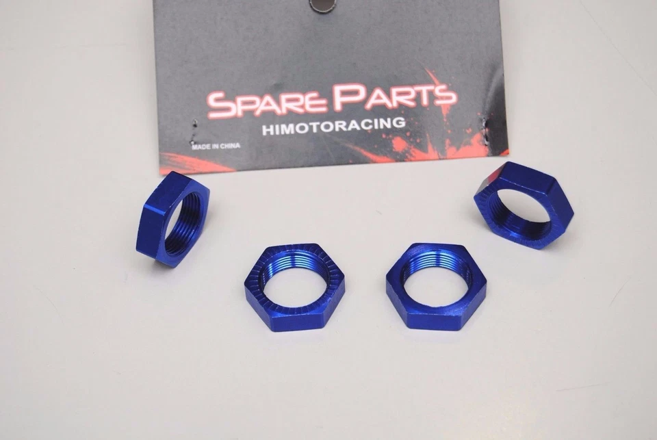 50025B Dadi Ruote Alluminio Blu Himoto 1/5 NUTS WHEEL ALLOY BLUE HIMOTO - Immagine 1 di 1