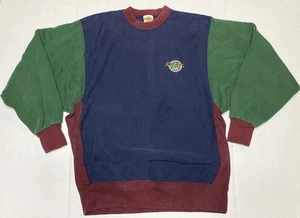 Vintage Hard Rock Cafe Nashville 90’s Colorblock Sweatshirt Embroidered Size XL - Bild 1 von 14