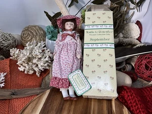 Month To Remember Porcelain Collectible Dolls - September - Picture 1 of 4