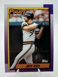 1990 Topps Jeff King Pittsburgh Pirates #454 - Imagen 1 de 2