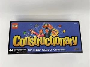 LEGO CONSTRUCTIONARY BOARD GAME OF CHARADES 44 PIECES ROSEART Open Box - Picture 1 of 14