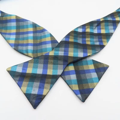 Pajarita Countess Mara púrpura negro amarillo púrpura 2,25" de ancho con corbata de seda Foto 1 de 4