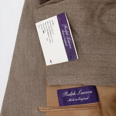 NWOT Ralph Lauren Purple Label Sport Coat Mens 44R herringbone silk cashmere - Image 1 of 4
