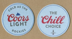 COORS LIGHT Cold as the Rockies (The Choice) BIERMATTE UNTERSETZER SOUS-BOCK - Bild 1 von 3