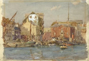 Harold William Stagg - Watercolour Painting - Poole Harbour - Picture 1 of 6