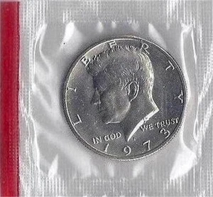 BU ROLL OF 1973-D HALF DOLLARS MINT SEALED - Picture 1 of 1