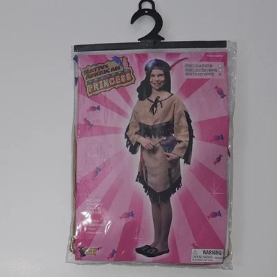 NEW Forum Native American Indian Princess Halloween Costume Girls Large 12-14 - Image 1 of 4