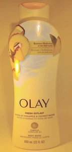 Olay Fresh Outlast Body Wash Pineapple & Coconut +B3 Complex 22 Oz - Picture 1 of 2