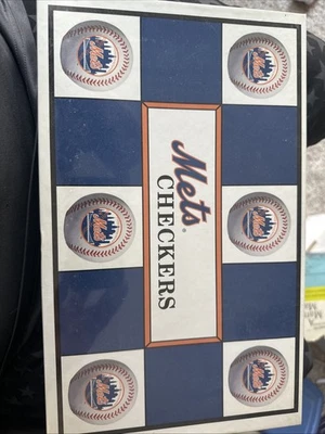Vintage 1997 MLB New York Mets Baseball Checkers Board Game - Image 1 of 2