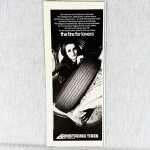 1970 Armstrong Tires Vtg Print Ad Armstrong Surveyor 78 The Tire for Lovers - Picture 1 of 2