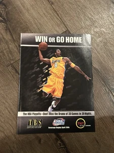 KIBE BRYANT 8” x 10” Werbung Basketball NBA PLAYOFFS LOS ANGELES LAKERS - Bild 1 von 1