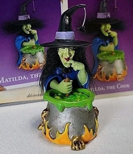 NEW Hallmark Matilda Cook Witch Halloween 2004 Ravenwood Lane Keepsake Ornament - Picture 1 of 10