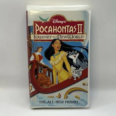 Pocahontas II Journey New World VHS Disney Video Tape Sequel Vintage Clamshell - Image 1 of 4