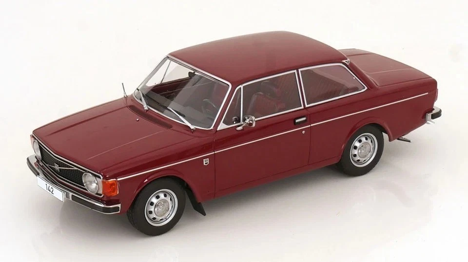 Volvo 142 Dark Red 1971 MCG 18443 1 18 MCG18443 LHD Rosso Svezia Suede Car