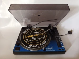 Citronic PD-1 Direct Drive Turntable/Record Player Blue Black Fade - Picture 1 of 4