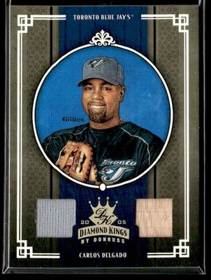 L20,821 - 2005 Diamond Kings Materials #240 Carlos Delgado Bat-Jersey /50 - Image 1 of 2