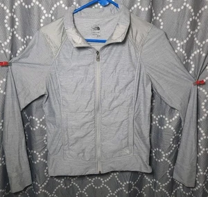 Chaqueta deportiva The North Face para mujer manga larga cremallera completa gris talla mediana - Imagen 1 de 15