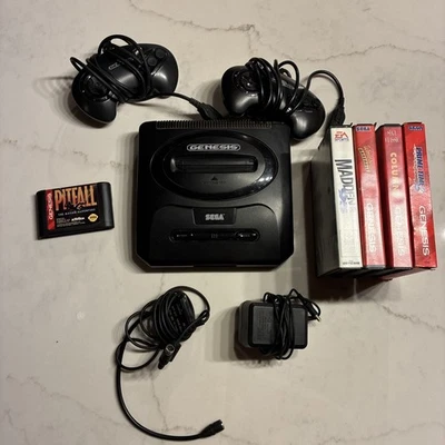 Sega Genesis Model 2 MK-1631 Console Bundle With Controllers/Games/Cords Tested - Image 1 of 4