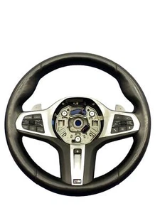 2019 - 2024 BMW M340i G20 OEM FRONT HEATED STEERING WHEEL | BLACK LEATHER - Picture 1 of 17