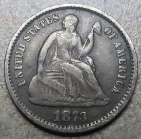 1873 Half Dime -- Closed 3 -- 712,600 Minted Cover
