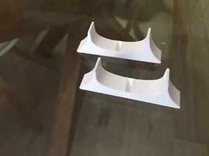 Pair of Stand Base Soporte Nintendo Wii U Vertical Wii-u Wiiu White Blanco - Imagen 1 de 3