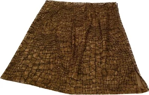 Briggs Vintage Women’s Soft Reptile Print Skirt Size 12 Made In 90’s In USA - Picture 1 of 14