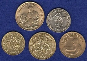 West African States Cape Verde, Madagascar, 1970s FAO 5x Coins, Unc (Ref. t3466) - Picture 1 of 2