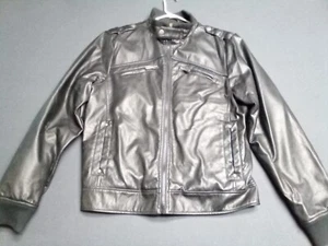 Brave Soul Black Genuine Handcrafted Goods Biker Jacket Mens L - Picture 1 of 12