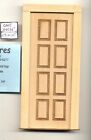 Tür - 8 erhöhte Paneele - 2312 Holzpuppenhaus Miniatur Maßstab 1:12 Made in USA