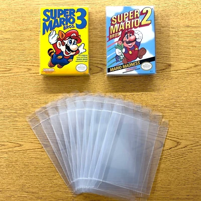 ¡10 cajas protectoras para cajas de videojuegos NINTENDO NES! Vitrinas transparentes CIB nuevas Foto 1 de 3