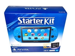 PS Vita PCH 2000 Aqua Blue Console Starter Kit ZA23 SONY PlayStation New - Picture 1 of 5