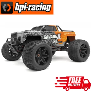 HPI Savage X 4.6 GT-6 1/8th 4WD Nitro Monster Truck RC Car Stunt Basher 45+ MPH - Picture 1 of 7