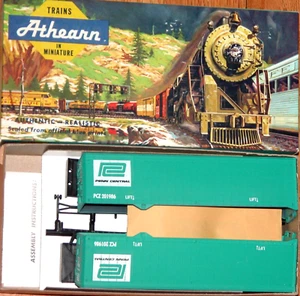 HO ATHEARN 5155 40 FT ANHÄNGER-SET 2-PACK PENN CENTRAL GRÜN - Bild 1 von 1