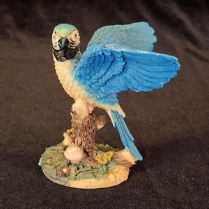 Schöne blaue Papagei Harz Figur - 3,75 Zoll hoch - Bild 1 von 10