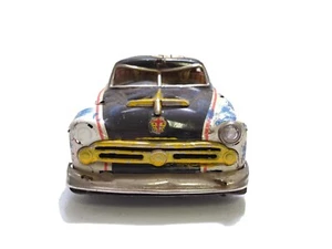 1950's MARUSAN KOSUGE Ford Police Car Tin Toy  Japan for Restoration Project A2 - Picture 1 of 12