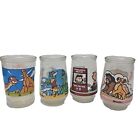 Welch's Glass Jars Land Before Time Dr. Seuss Peanuts Lion King Lot Of 4 Vtg