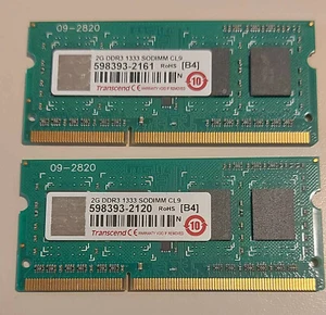 Transcend SO-DIMM 2GB DDR3 1333MHz CL9 - Picture 1 of 1