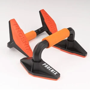 Par de soportes de barra push up press Up con asas de espuma antideslizantes para agarre adicional, negro - Imagen 1 de 16