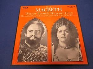 Verdi Macbeth Warren Rysanek Bergonzi , VICS-6121, 3 Records with Score - Imagen 1 de 2