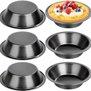 Carbon Steel Mini Cake Pans Non-stick Baking Molds Egg Tart Tray Kitchen - Picture 1 of 5
