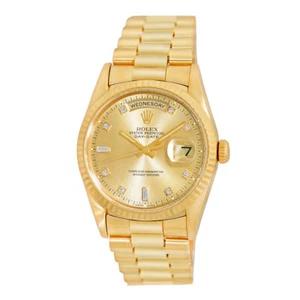 ROLEX 18K Yellow Gold 36mm Day-Date President 18238 Box Warranty MINTY - Picture 1 of 5