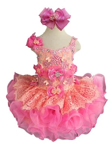 Jenniferwu Baby Toddler Infant Girl Pageant Party Formal Dress Handmade 18-24M - Picture 1 of 6