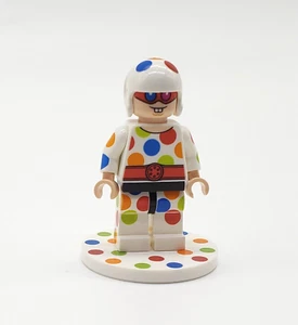 Lego DC Super Heroes Polka Dot Man Minifigure 70917 w/ Base Batman Movie - Picture 1 of 2