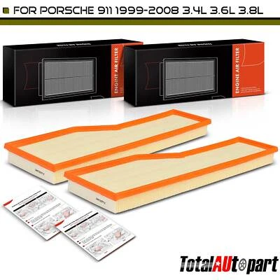Nuevo 2x Filtro de aire del motor para Porsche 911 1999-2008 3,4 L 3,6 L 3,8 L 99711013200 Foto 1 de 4