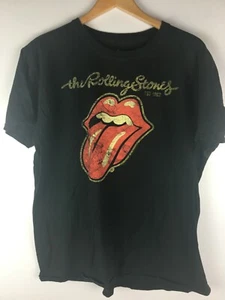 CAMISETA The Rolling Stones Lengua Algodón Negro XL - Imagen 1 de 3