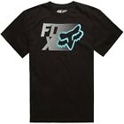 Fox Head Logo Defragment Short Sleeve Tee T-Shirt Black Adult Men's Medium M New