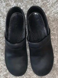 Dansko Professional Oiled Clogs Black Comfort Shoes Women’s Size 9.5-10 40 - Picture 1 of 15