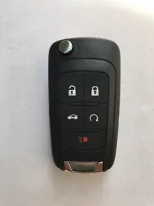 OEM CHEVY GMC BUICK FLIP KEY KEYLESS REMOTE KEY FOB ALARM UNCUT KEY UNLOCKED - Picture 1 of 3