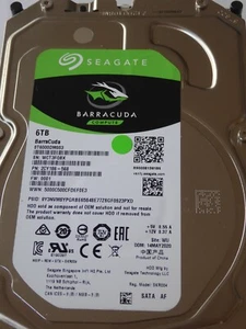 ST6000DM003 SN: WCT PN: 2CY186-568 FW: 0001 WU 14 MAY 2020 Seagate 6TB - Afbeelding 1 van 1